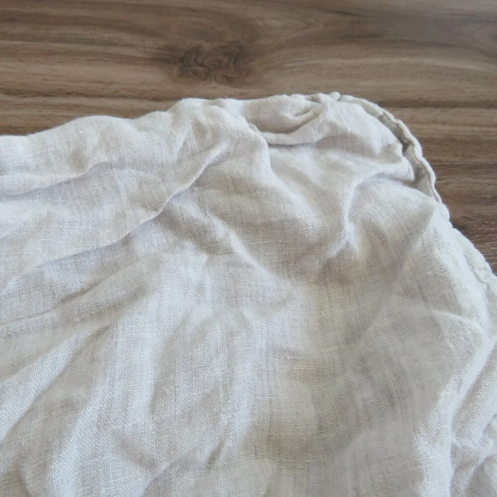 RESTORATION HARDWARE 100% Linen Pillow Sham Neutral Minimalist